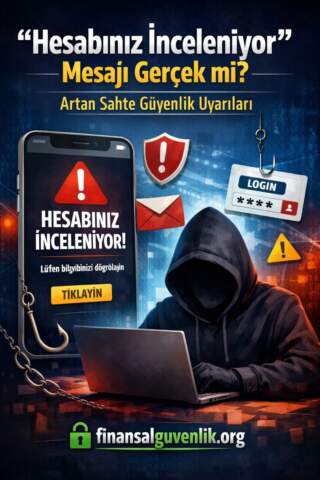 “Hesabınız İnceleniyor” Mesajı Gerçek mi? Artan Sahte Güvenlik Uyarıları