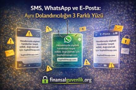 SMS, WhatsApp ve E-Posta: Aynı Dolandırıcılığın 3 Farklı Yüzü