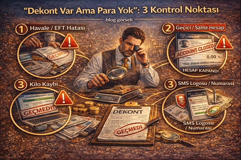 “Dekont Var Ama Para Yok”: 3 Kontrol Noktası