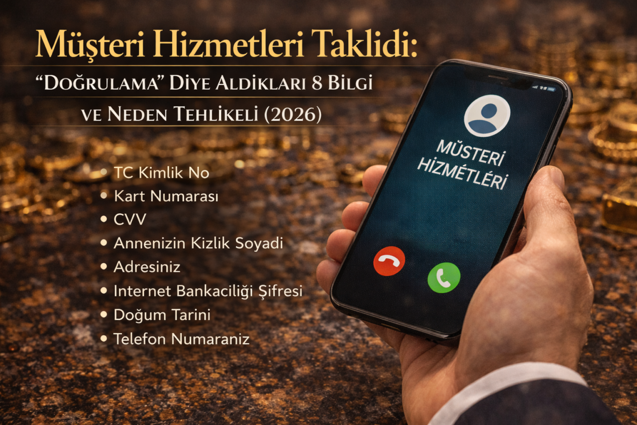 Müşteri Hizmetleri Taklidi: “Doğrulama” Diye Aldıkları 8 Bilgi ve Neden Tehlikeli (2026)
