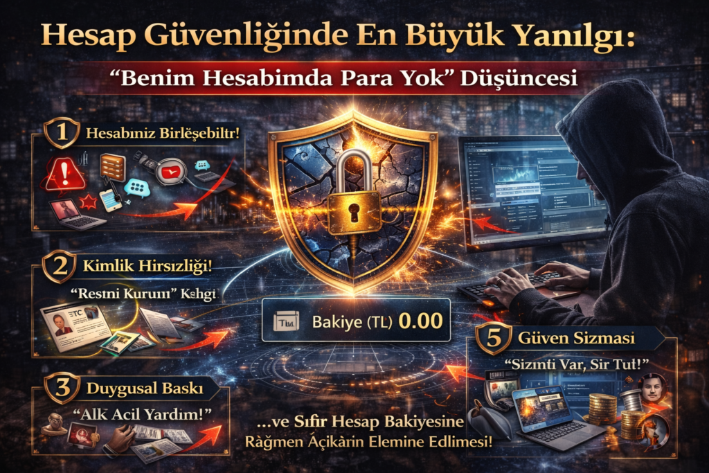 Hesap Güvenliğinde En Büyük Yanılgı: “Benim Hesabımda Para Yok” Düşüncesi